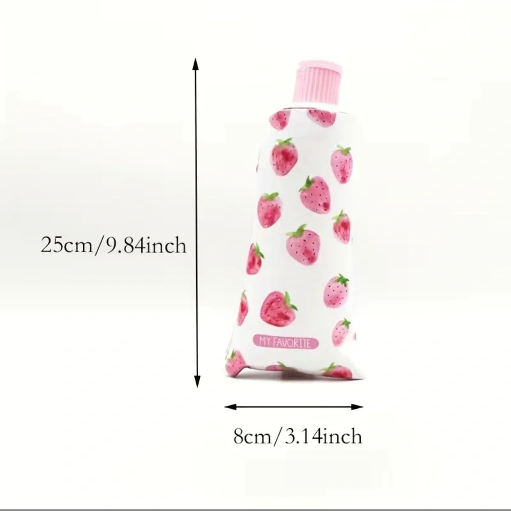 Strawberry Pencil Case & Sharpener Toothpaste Shape